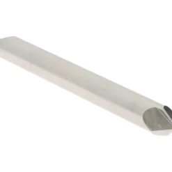 Chamfer Mill: 1/4" Dia, 1/4" Shank Dia, 90.00 deg, 2 Flute, Solid Carbide, Double End