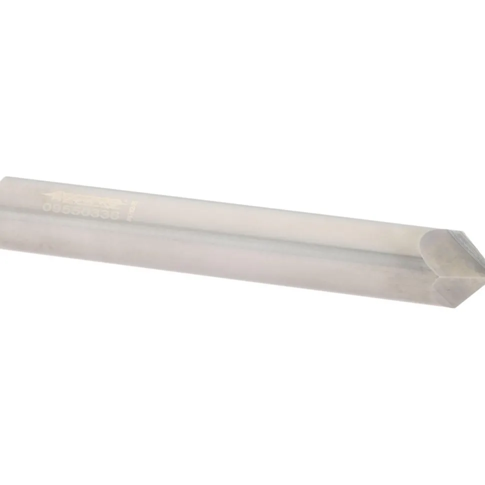 Chamfer Mill: 3/8" Dia, 3/8" Shank Dia, 90.00 deg, 2 Flute, Solid Carbide, Single End