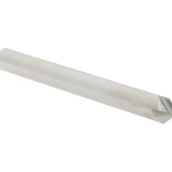 Chamfer Mill: 1/4" Dia, 1/4" Shank Dia, 90.00 deg, 4 Flute, Solid Carbide, Single End