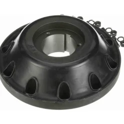 CHCFR10Q 10-3/4" Long x 3.34" Wide, Rubber, Steel & Cast Iron, Ever Flex Clutch Coupling Half