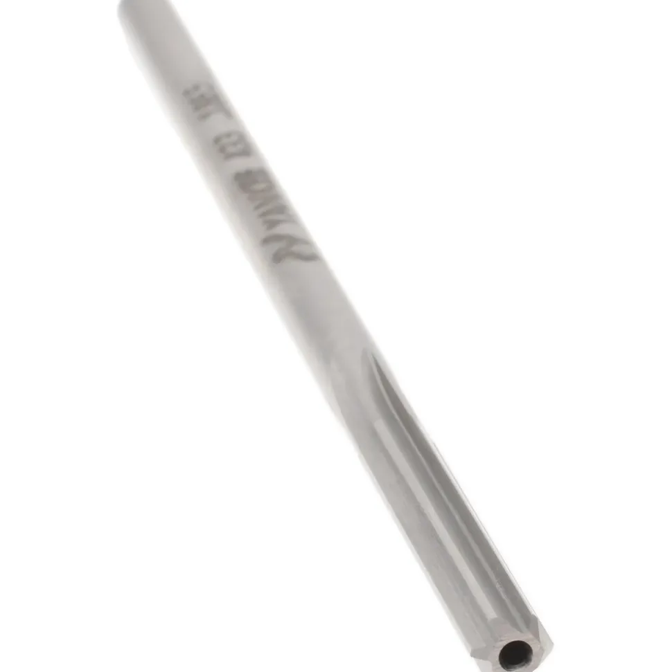 Chucking Reamer: 0.1865" Dia, 4-1/2" OAL, 1-1/8" Flute Length, Straight Flute, Straight-Cylindrical Shank, HSS