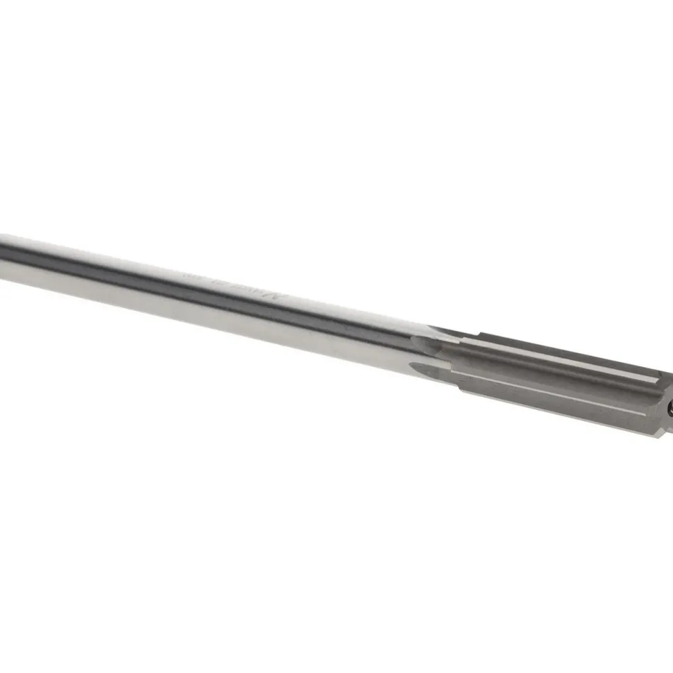 Chucking Reamer: 1/2" Dia, 8" OAL, 2" Flute Length, Straight Flute, Straight-Cylindrical Shank, HSS