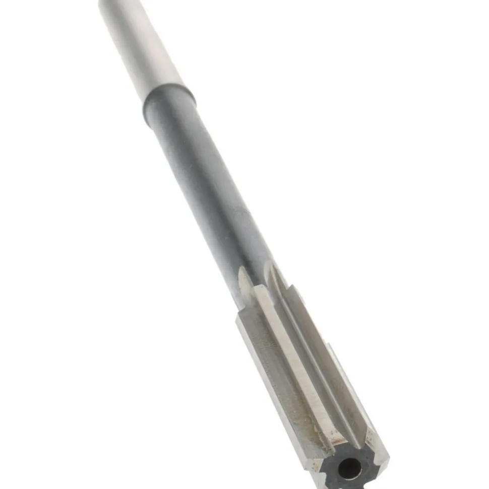 Chucking Reamer: 3/8" Dia, 7" OAL, 1-3/4" Flute Length, Straight Flute, Straight-Cylindrical Shank, HSS