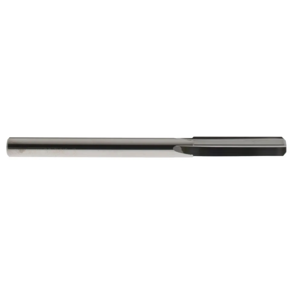 Chucking Reamer: Letter E (1/4"), 3" OAL, 1" Flute Length, Straight Flute, Straight-Cylindrical Shank, Solid Carbide