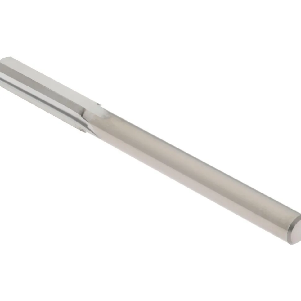 Chucking Reamer: Letter E (1/4"), 3" OAL, 1" Flute Length, Straight Flute, Straight-Cylindrical Shank, Solid Carbide