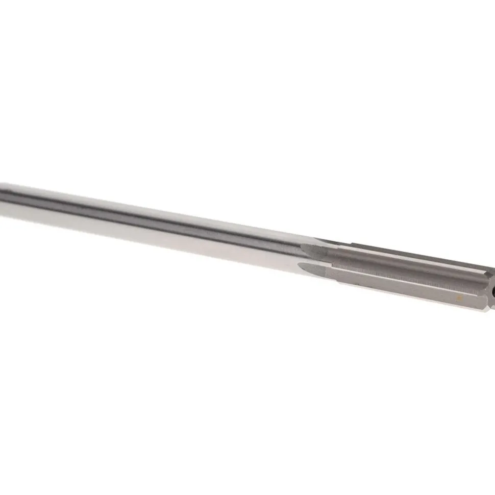 Chucking Reamer: 12.00 mm Dia, 8" OAL, 2" Flute Length, Straight Flute, Straight-Cylindrical Shank, HSS