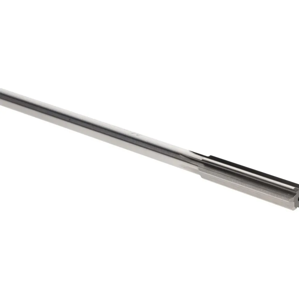 Chucking Reamer: 9.50 mm Dia, 7" OAL, 1-3/4" Flute Length, Straight Flute, Straight-Cylindrical Shank, HSS