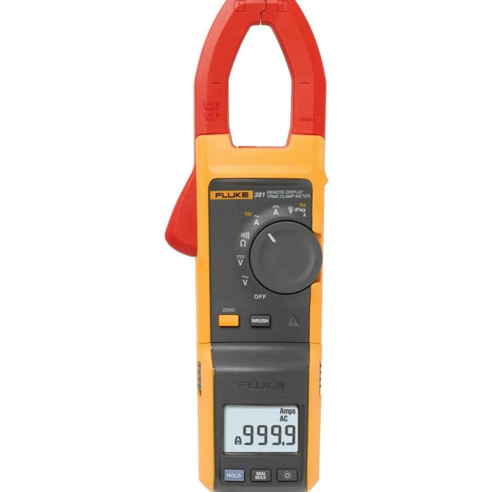 Clamp Meter: CAT III & CAT IV, 1.3386" Jaw, Clamp On Jaw