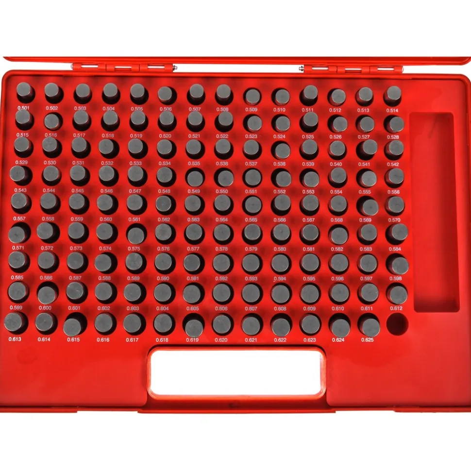 Class ZZ Plug Gage Set: 0.501 to 0.625" Range, 125 Pc