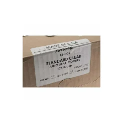 Clear Plastic Vehicle Seat Cover