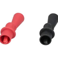CLIP SET RED/BLK 2PCS ALLIGATOR