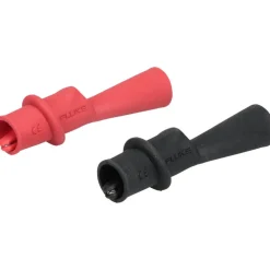 CLIP SET RED/BLK 2PCS ALLIGATOR