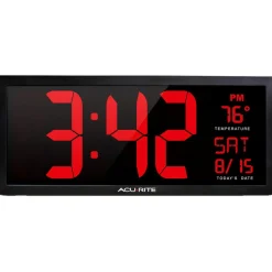 Clocks & Multi-Function Clocks: Type: Digital; Color: Red, Black