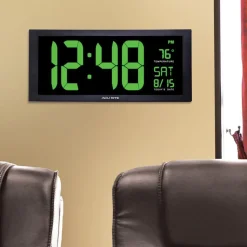 Clocks & Multi-Function Clocks: Type: Digital; Color: Black, Green