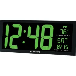 Clocks & Multi-Function Clocks: Type: Digital; Color: Black, Green