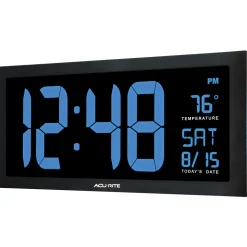 Clocks & Multi-Function Clocks: Type: Digital; Color: Blue, Black