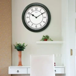 Clocks & Multi-Function Clocks: Type: Analog; Color: Black