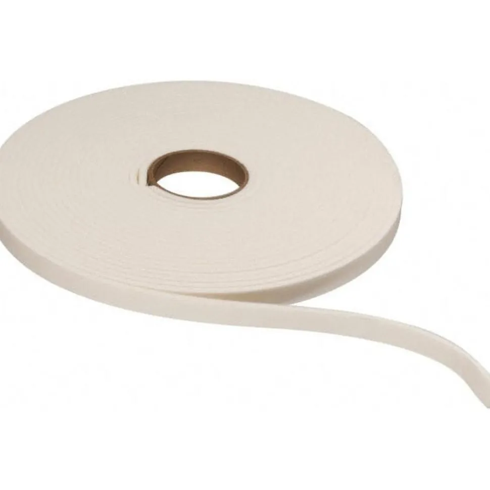 Closed Cell Polyethylene Roll: 1/4" Thick, 1" Wide, White