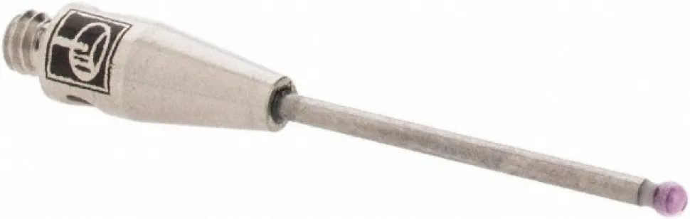 CMM Ball Stylus: 1 mm Ball Dia, 20 mm OAL, M2