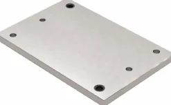 CNC Fixture Plate: 12 x 14", Aluminum, 3/4" Thick