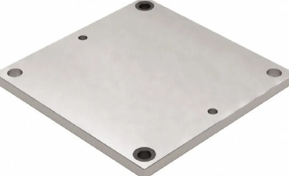 CNC Fixture Plate: 16 x 16", Aluminum, 3/4" Thick