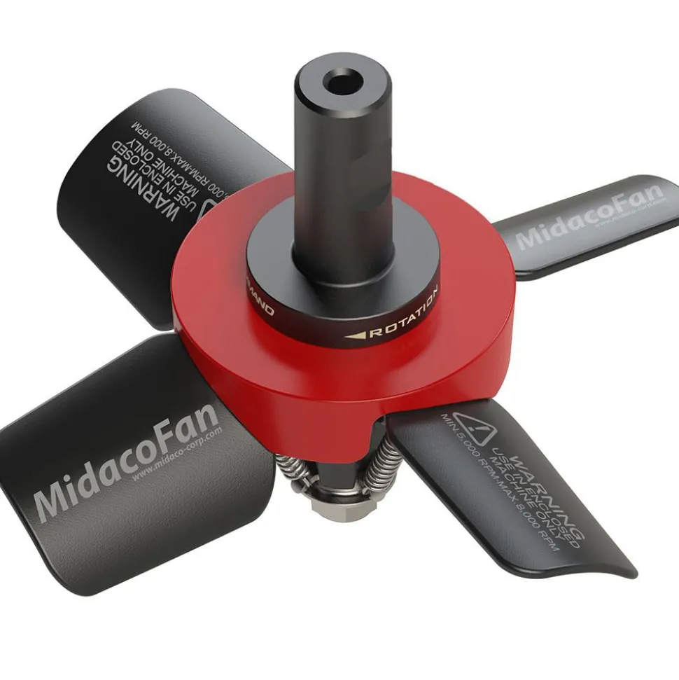 CNC Machine Components & Accessories: Type: Chip Fan; Contents: 2.5" Midaco CNC Chip Fan; For Use With: CNC Systems; Material: Fiberglass-Reinforced Nylon, Steel