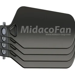 CNC Machine Components & Accessories: Type: Fan Blade Replacement Kit; Contents: 2.5" MidacoFan 4-Blade Replacement Kit; For Use With: CNC Systems; Material: Fiberglass-Reinforced Nylon