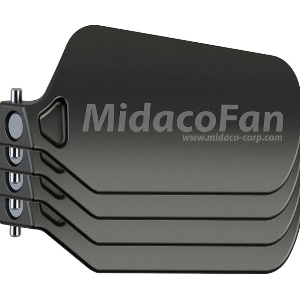 CNC Machine Components & Accessories: Type: Fan Blade Replacement Kit; Contents: 2.5" MidacoFan 4-Blade Replacement Kit; For Use With: CNC Systems; Material: Fiberglass-Reinforced Nylon