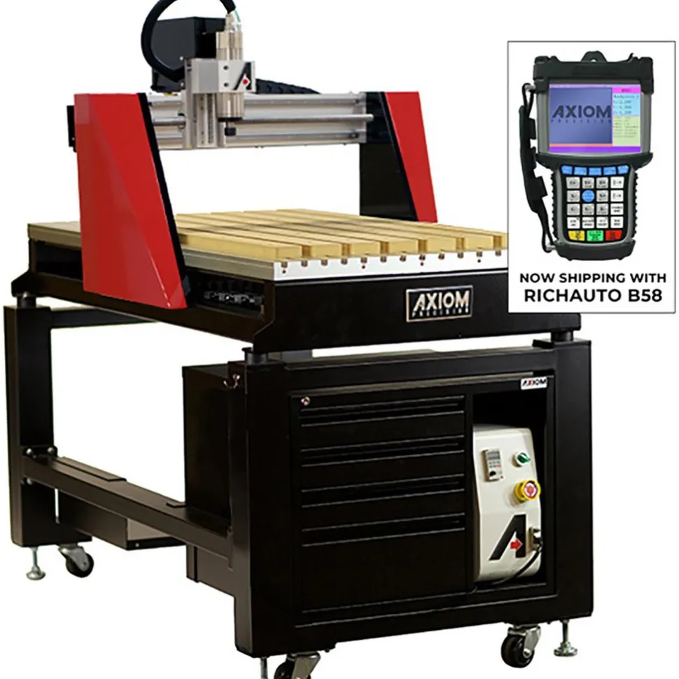CNC Routers; X Axis Travel Length (Decimal Inch): 24.0000; Y Axis Travel Length (Decimal Inch): 48.0000; Z Axis Travel Length (Decimal Inch): 7.4800; Spindle Speed (RPM): 24000.00; Spindle Power (Watts): 2200; Rapid Feed Rate (IPM): 320; Rapid Feed Rate (MPM): 8