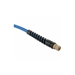 Coiled & Self Storing Hose: 1/4" ID, 15' Long, Male Swivel x Male Swivel