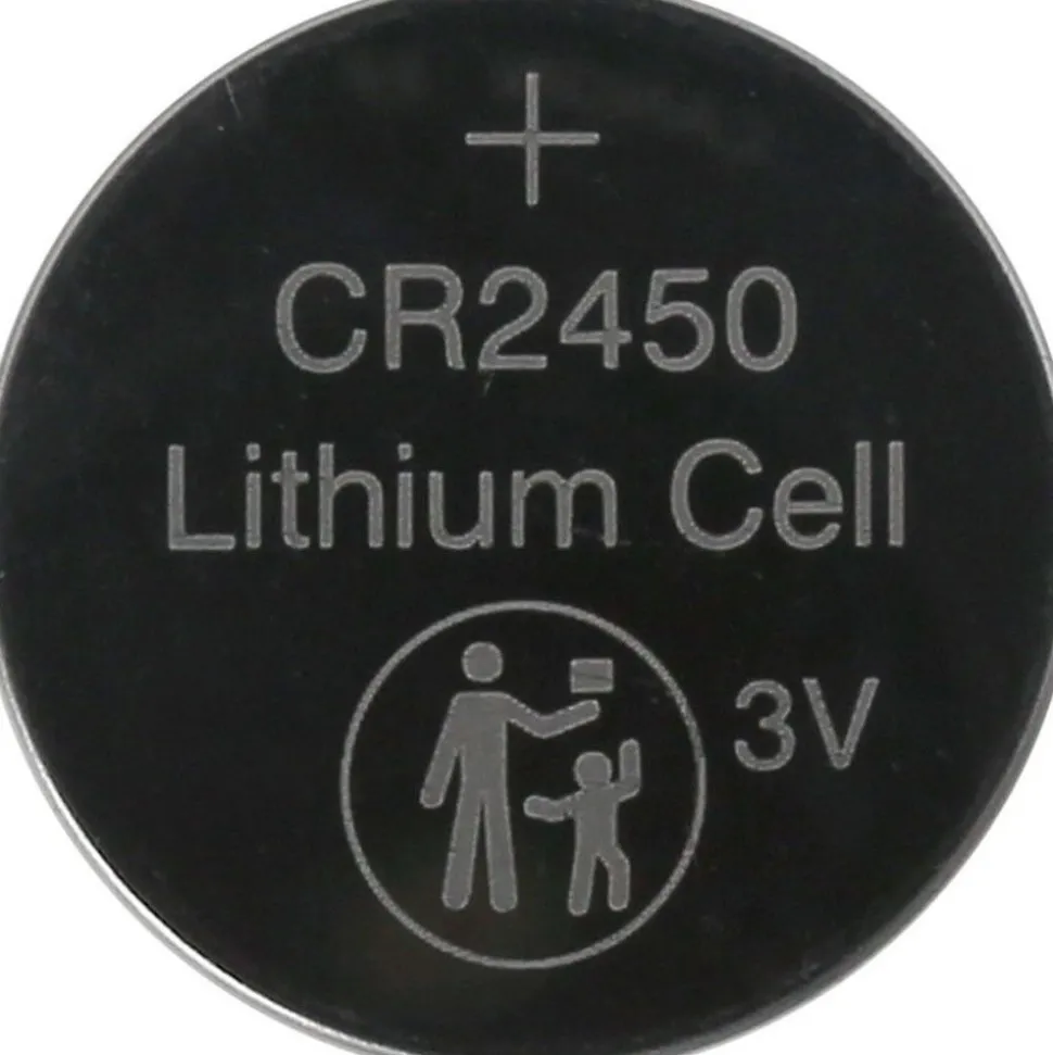 Coin & Button Cell Battery: Size CR2450, Lithium