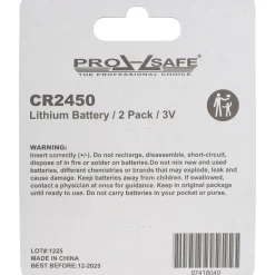 Coin & Button Cell Battery: Size CR2450, Lithium
