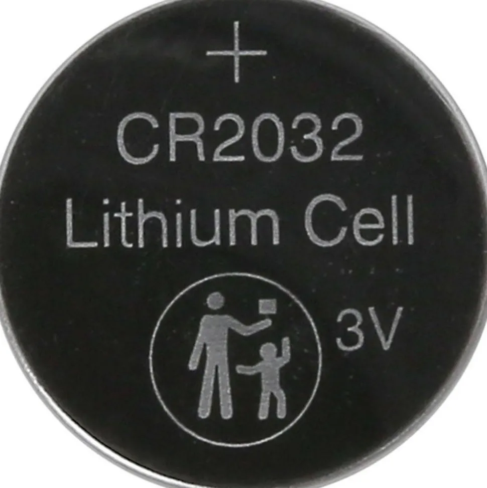 Coin & Button Cell Battery: Size CR2032, Lithium