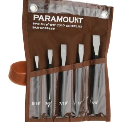 Cold Chisel Set: 5 Pc, 5/16 - 5/8 in