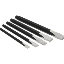 Cold Chisel Set: 5 Pc, 5/16 - 5/8 in