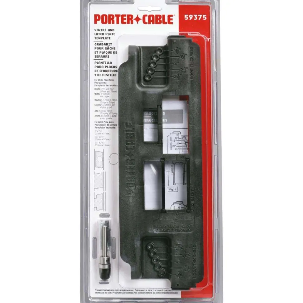 1/4" Collet, Router Strike and Latch Template