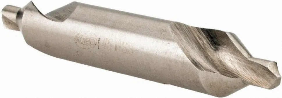 Combination Drill & Countersink: #5, 7/16" Body Dia, 118 deg, High-Speed Steel