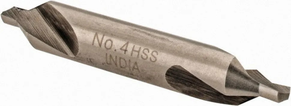Combination Drill & Countersink: #4, 5/16" Body Dia, High-Speed Steel