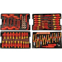 Combination Hand Tool Sets: Set Type: Insulated Tool Set; Number Of Pieces: 80; Measurement Type: Inch, Metric