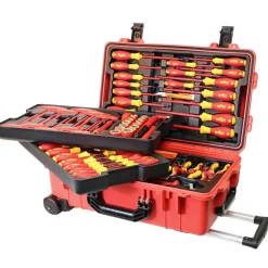 Combination Hand Tool Sets: Set Type: Insulated Tool Set; Number Of Pieces: 80; Measurement Type: Inch, Metric