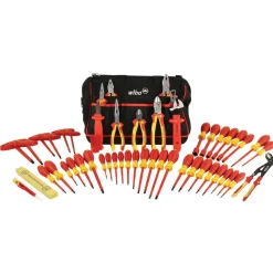 Combination Hand Tool Sets: Set Type: Insulated Tool Set; Number Of Pieces: 50; Measurement Type: Inch