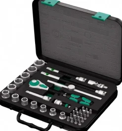 Combination Hand Tool Sets: Set Type: Bit Set, Socket; Number Of Pieces: 38; Measurement Type: Inch