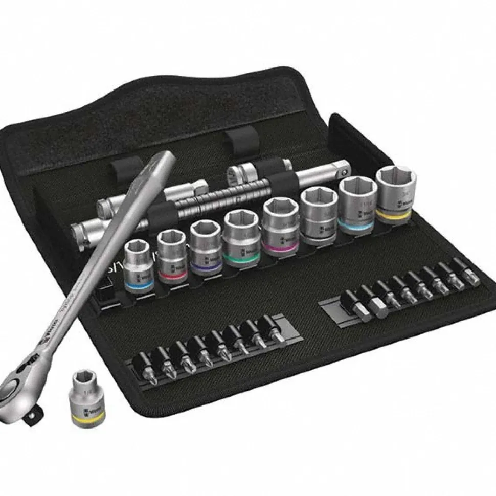 Combination Hand Tool Sets: Set Type: Bit Set, Socket; Number Of Pieces: 29; Measurement Type: Inch