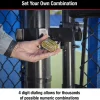 Combination Lock: Brass & Steel, 2" Wide