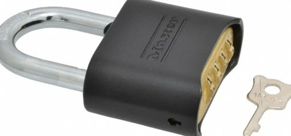 Combination Lock: Die-Cast, 2" Wide