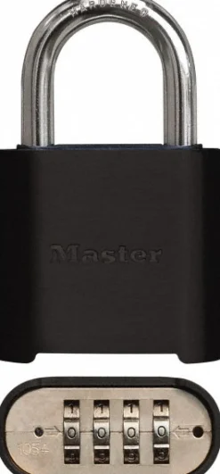 Combination Lock: Zinc, 3" High, 2" Wide, Powder Coated
