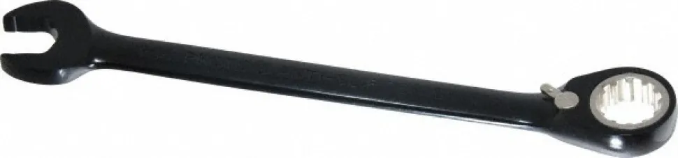 Combination Wrench: 9/16" Head Size, 15 deg Offset