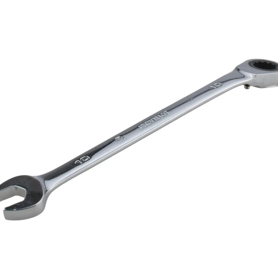 Combination Wrench: 10.00 mm Head Size, 15 deg Offset
