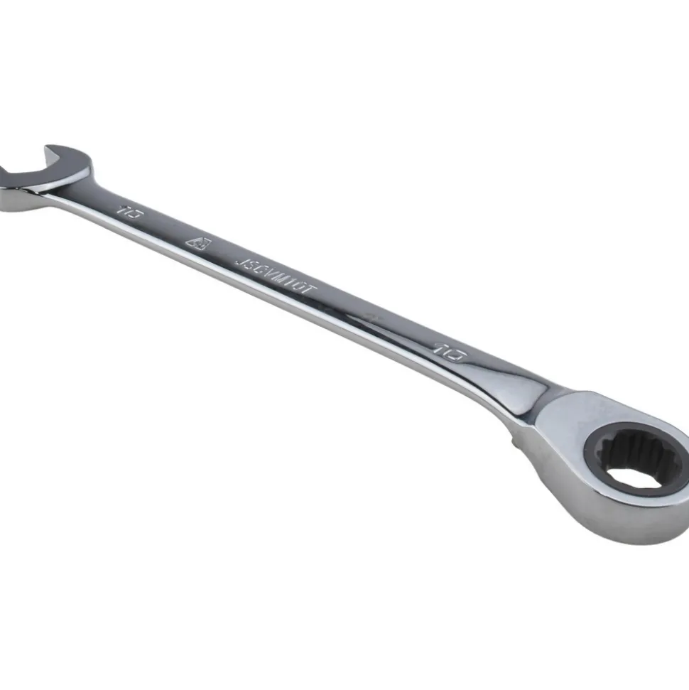Combination Wrench: 10.00 mm Head Size, 15 deg Offset