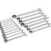 Combination Wrench Set: 18 Pc, 6 to 24 mm Wrench, Metric
